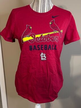 STL Cardinals October Baseball Nike Tee Size L